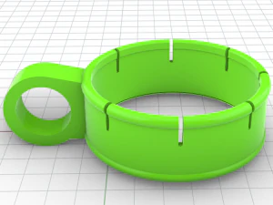 automatic handle for beer and soda cans 3D Model