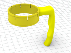 automatic handle for beer and soda cans 3D Model