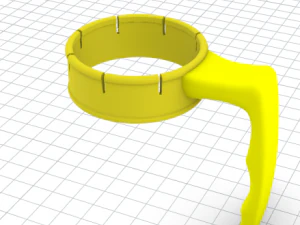 automatic handle for beer and soda cans 3D Model
