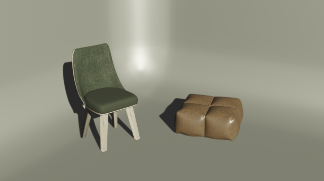 奥斯曼和椅子 3D 模型 .c4d .max .obj .3ds .fbx .stl .blend 