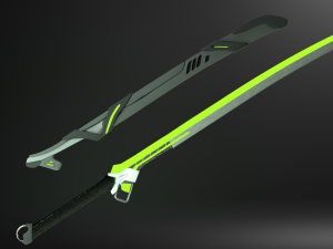 high-tech sword 3D 模型