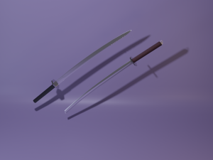 six swords Modèle 3D