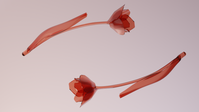 glass tulip 3Dモデル .c4d .max .obj .3ds .fbx .stl .blend 