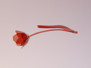 glass tulip 3Dモデル