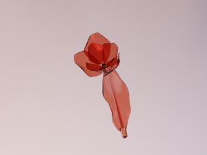 glass tulip 3Dモデル
