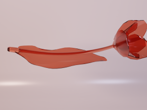 glass tulip 3Dモデル