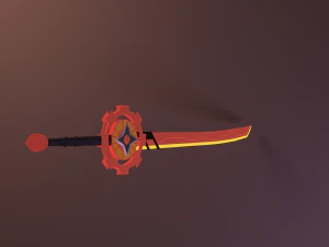 red sword 3D Model