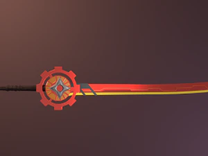 red sword 3D Model