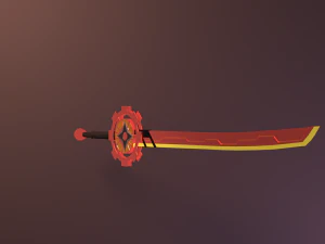 red sword 3D Model