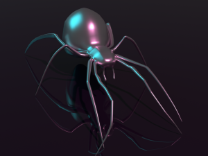 metallic spider 3D Model