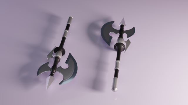 battle axe Modelo 3D .c4d .max .obj .3ds .fbx .stl .blend 