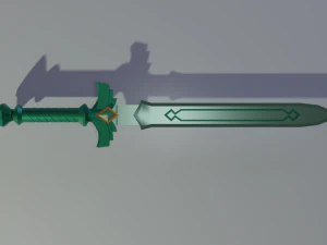绿剑 3D 模型