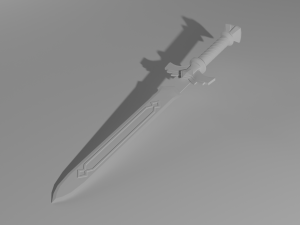 green sword Modelo 3D