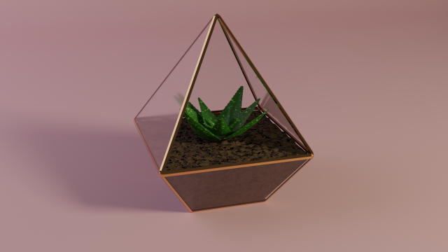 aloe in a pot 3D मॉडल .c4d .max .obj .3ds .fbx .stl .blend 