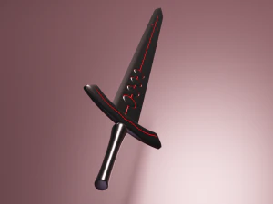 검은 검 3D 모델