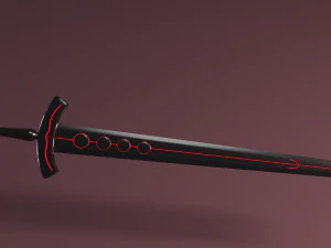 black sword 3D Model