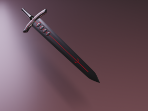 black sword 3D Model