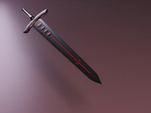 black sword 3D Model