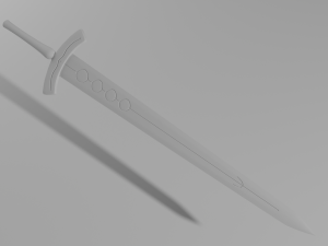 black sword 3D Model