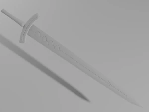 black sword 3D Model