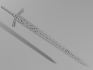 black sword 3D Model