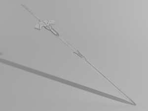 blue sword Modèle 3D