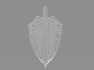 sword and shield 3D Model