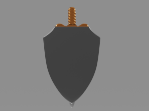 sword and shield 3D 模型