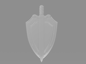sword and shield 3D 模型