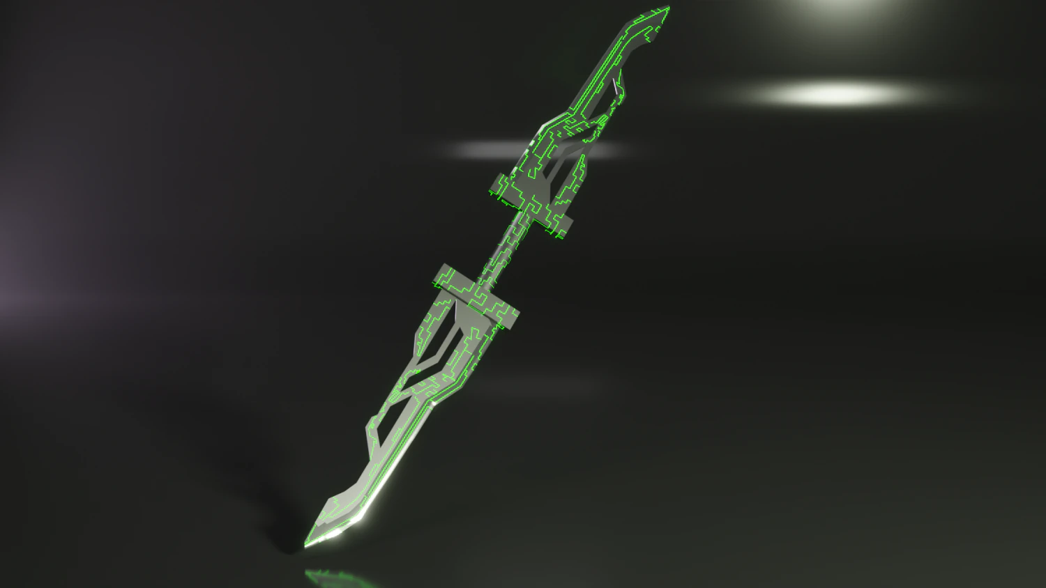 two handed sword 3D Model .c4d .max .obj .3ds .fbx .stl .blend