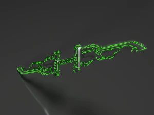 two handed sword 3D Model