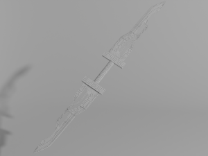 two handed sword Modèle 3D
