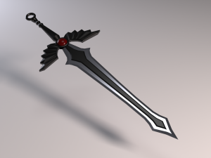 gothic sword 3D मॉडल