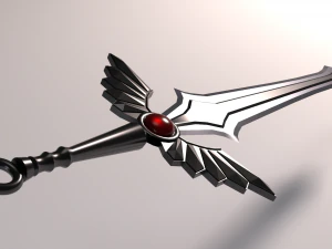 готичний меч 3D Модель