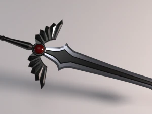 готичний меч 3D Модель
