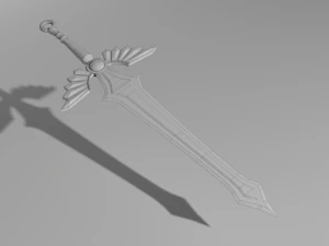 готичний меч 3D Модель