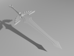 gothic sword 3D Model