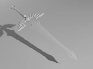 готичний меч 3D Модель