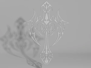 gothic cross 3D Model