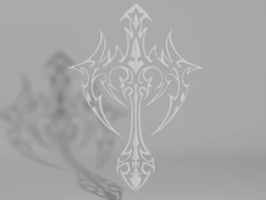 gothic cross 3D Model