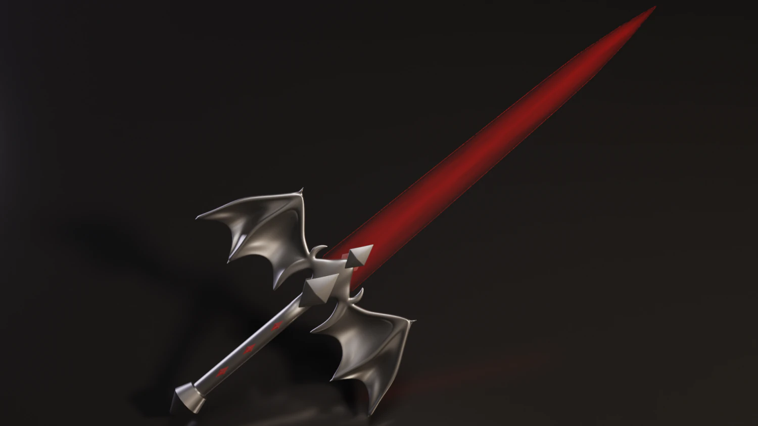 Fire Sword 3D Model .c4d .max .obj .3ds .fbx .stl .blend 