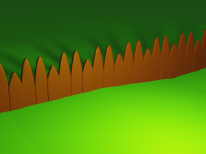 low poly fence 3D Model