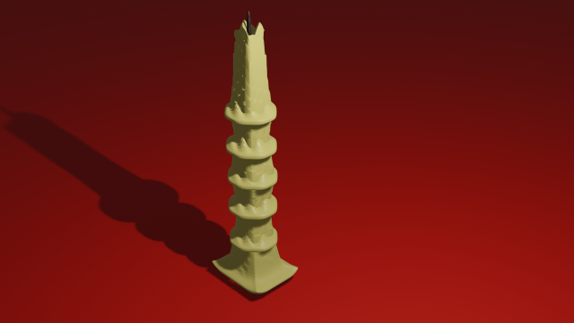 low-poly-candle 3D Model .c4d .max .obj .3ds .fbx .stl .blend 