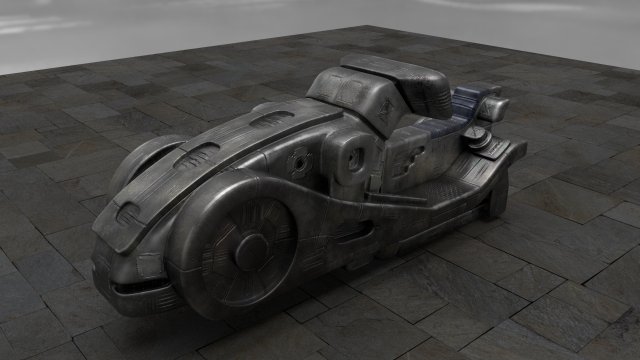 space bike 3Dモデル .c4d .max .obj .3ds .fbx .stl .blend 