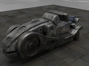 우주 자전거 3D 모델