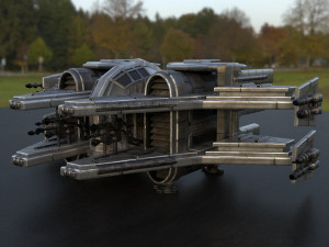 space ship 284 3D Model