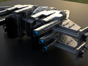 space ship 284 3D Model