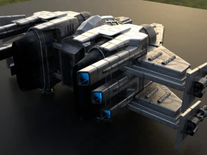 우주선 284 3D 모델