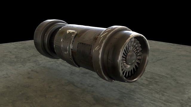 turbine 3D Model .c4d .max .obj .3ds .fbx .stl .blend 