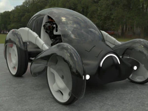 유동 결정 3D 모델